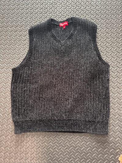Supreme Chenille Sweater Vest "Black"