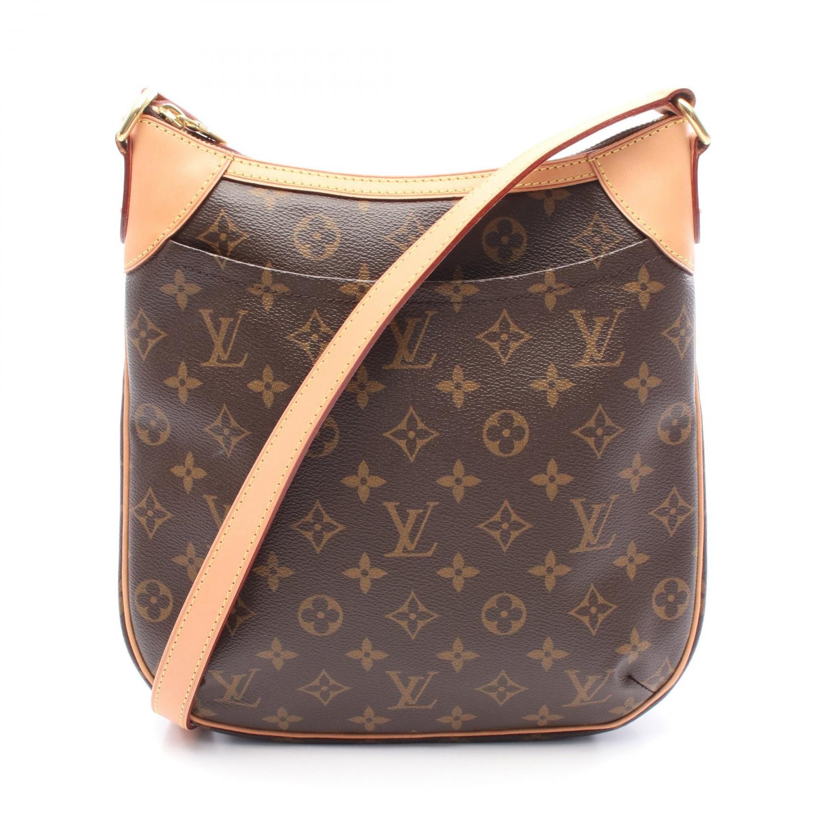 ルイ・ヴィトン LOUIS VUITTON オデオンPM ショルダーバッグ バッグ PVCコーティングキャンバス レザー モノグラム レディース ブラウン系 M56390 【中古】