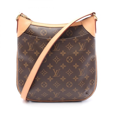 ルイ・ヴィトン LOUIS VUITTON オデオンPM ショルダーバッグ バッグ PVCコーティングキャンバス レザー モノグラム レディース ブラウン系 M56390 【中古】