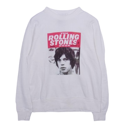 HYSTERIC GLAMOUR ヒステリックグラマー スウェット 06201CS01 THEE HYSTERIC XXX ローリングストーンズ クルーネック スウェット ホワイト系 M【中古】