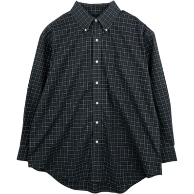 古着 ラルフローレン Ralph Lauren LAUREN ローレン CLASSIC FIT 長袖 ボタンダウンチェックシャツ メンズXL相当/eaa631273