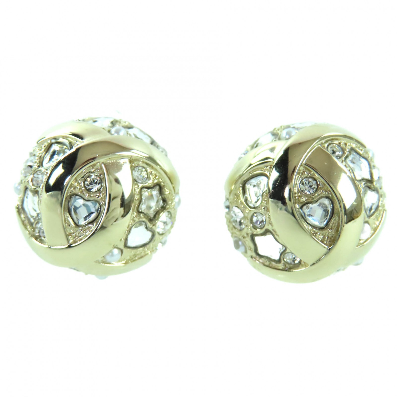 極美品 シャネル ピアス ゴールド レディース B25P ABF219