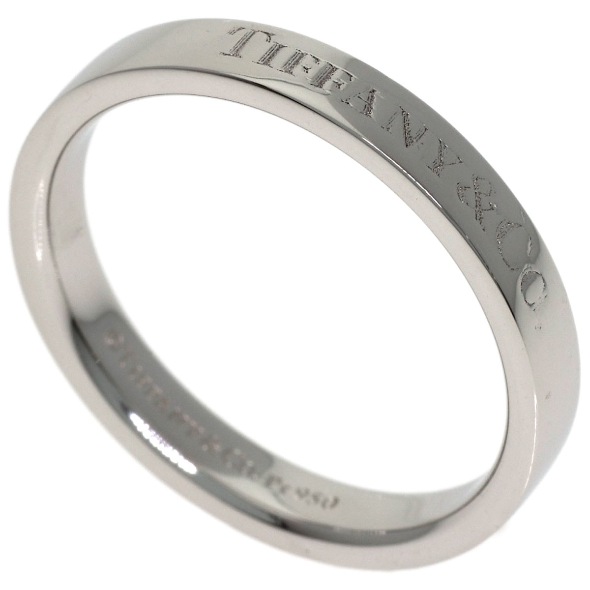 TIFFANY&Co. ティファニー フラットバンド リング・指輪 PT950 レディース [中古]