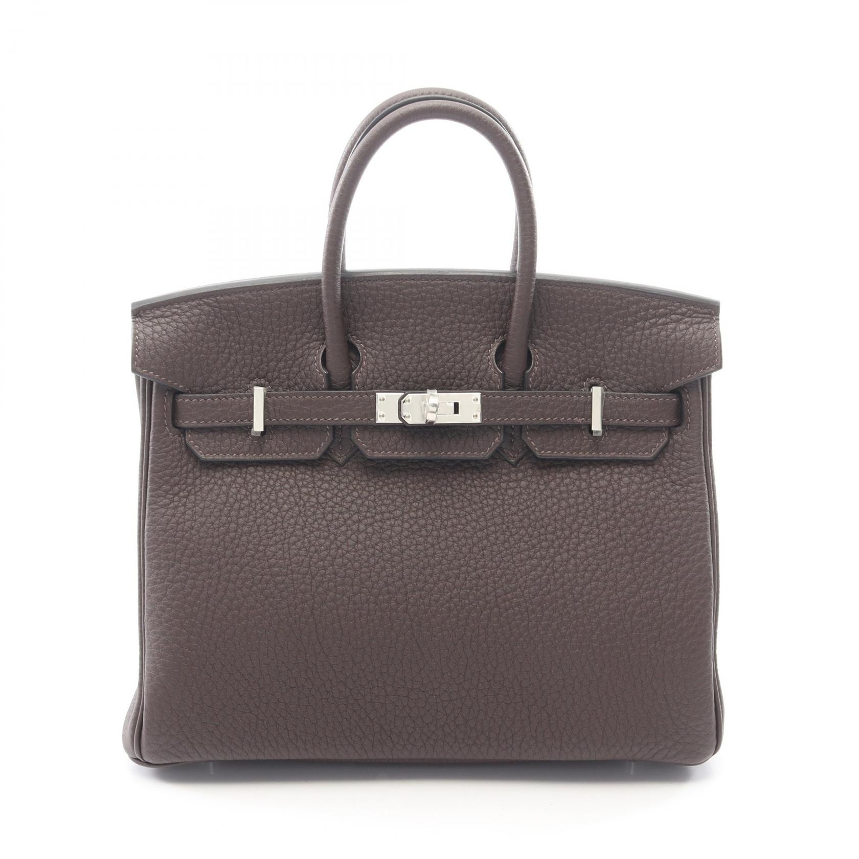 エルメス HERMES バーキン25 ハンドバッグ バッグ レザー トゴ トゴ エベンヌ W刻印(2024年製造) レディース ブラウン系 【中古】
