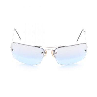レイバン Ray-Ban ミラー グラデーションレンズ サングラス 衣料品 メタル メンズ シルバー系 / ブルー系 RB3158 【中古】