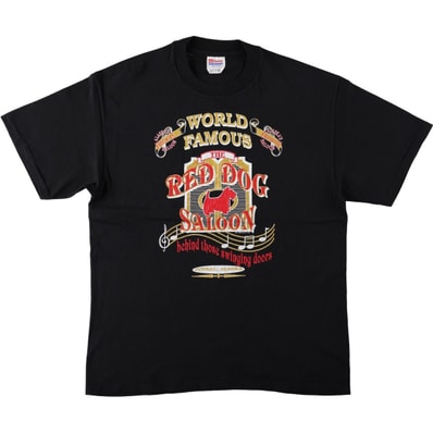 古着 90~00年代 ヘインズ Hanes HEAVYWEIGHT RED DOG SALOON レッド ドッグ サルーン アドバタイジングTシャツ メンズL相当 ヴィンテージ/eaa663973