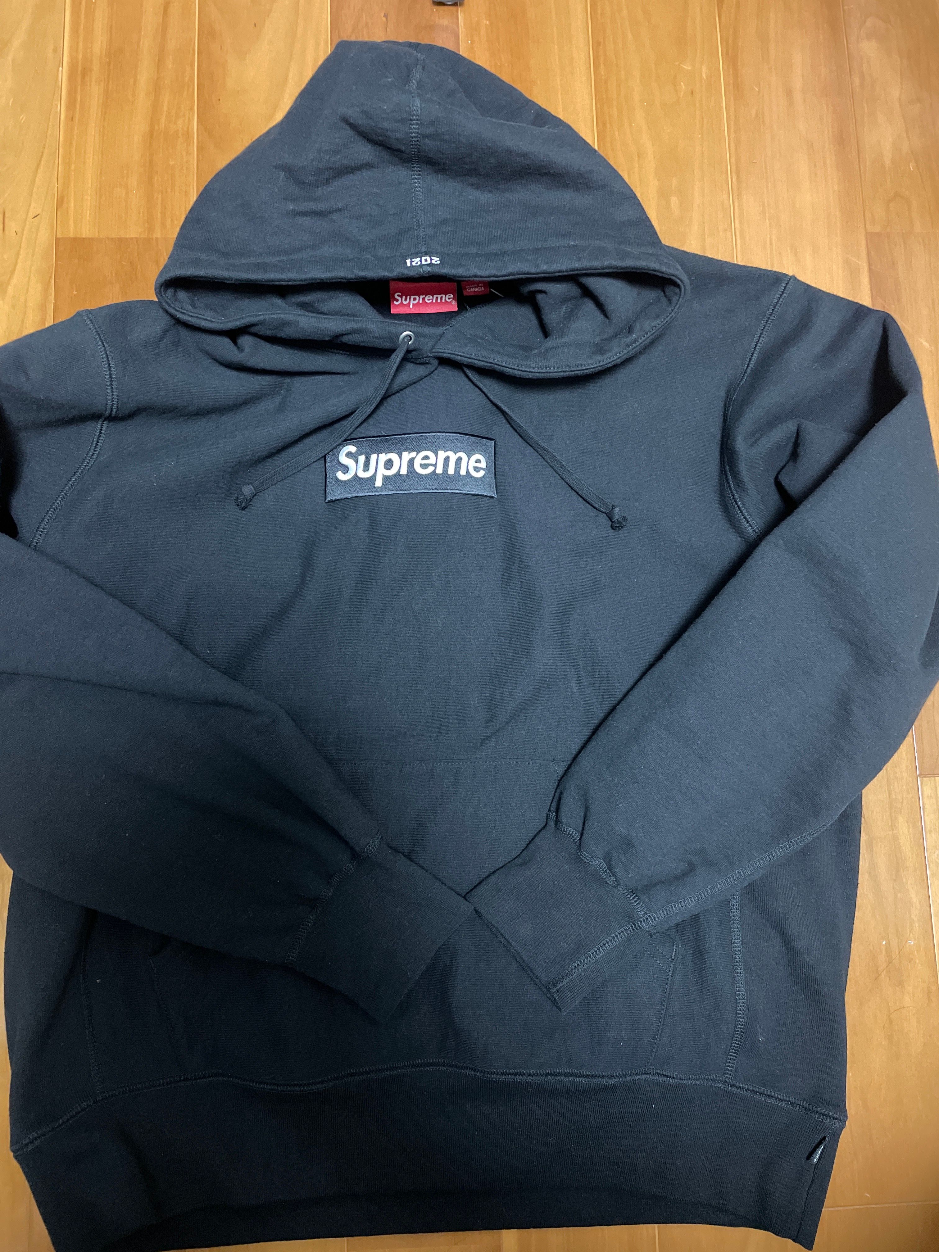 Supreme Box Logo Hooded Sweatshirt "Black" (21FW)