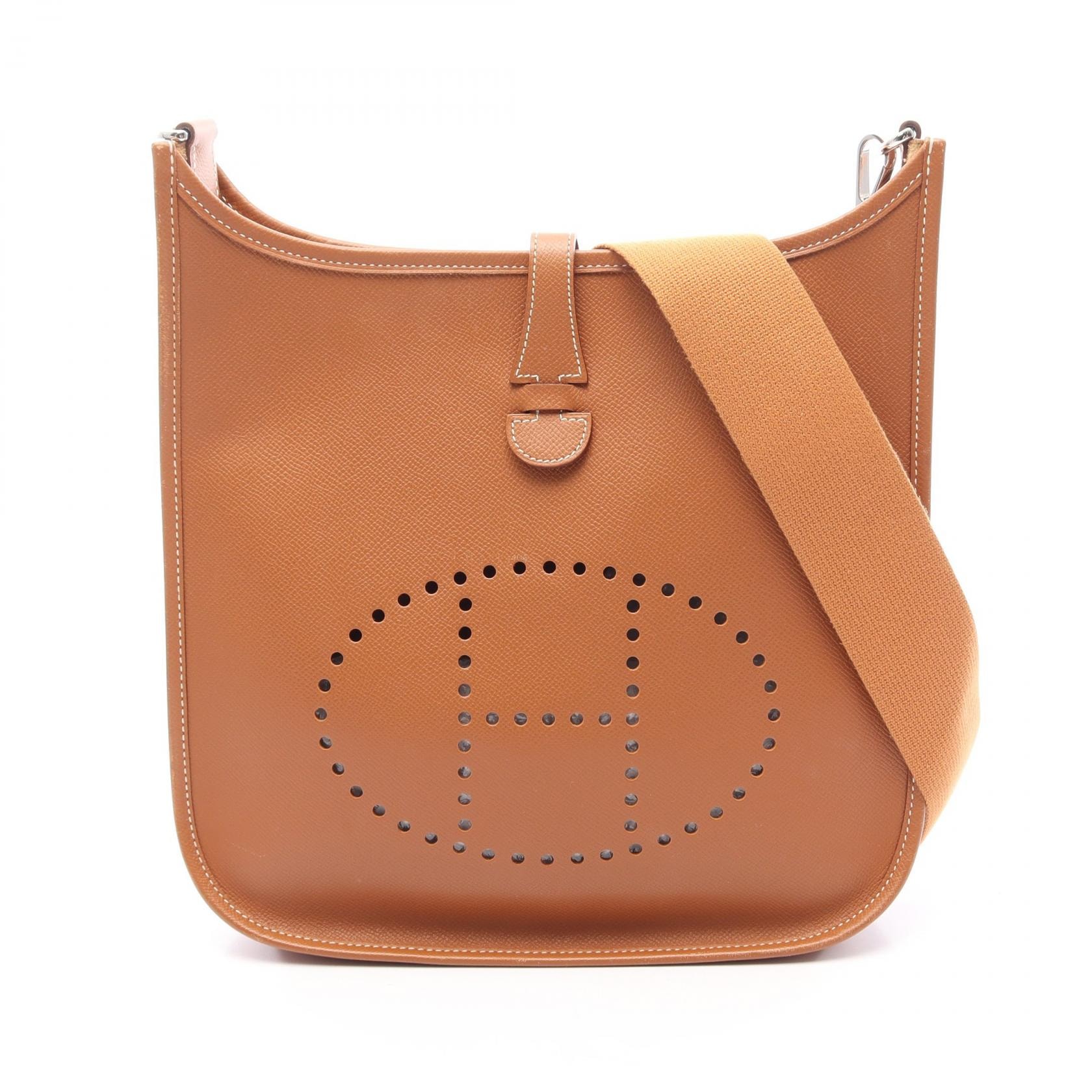 エルメス HERMES エヴリン 1 アン PM ショルダーバッグ バッグ レザー ヴォーエプソン ヴォーエプソン ゴールド □L刻印(2008年製造) レディース ブラウン系 【中古】
