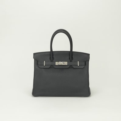 エルメス HERMES バーキン30 バーキン 30 バッグ トートバッグ トリヨンクレマンス プルノワール Prunoir ブラック Black 黒 シルバー金具 ハンドバッグ