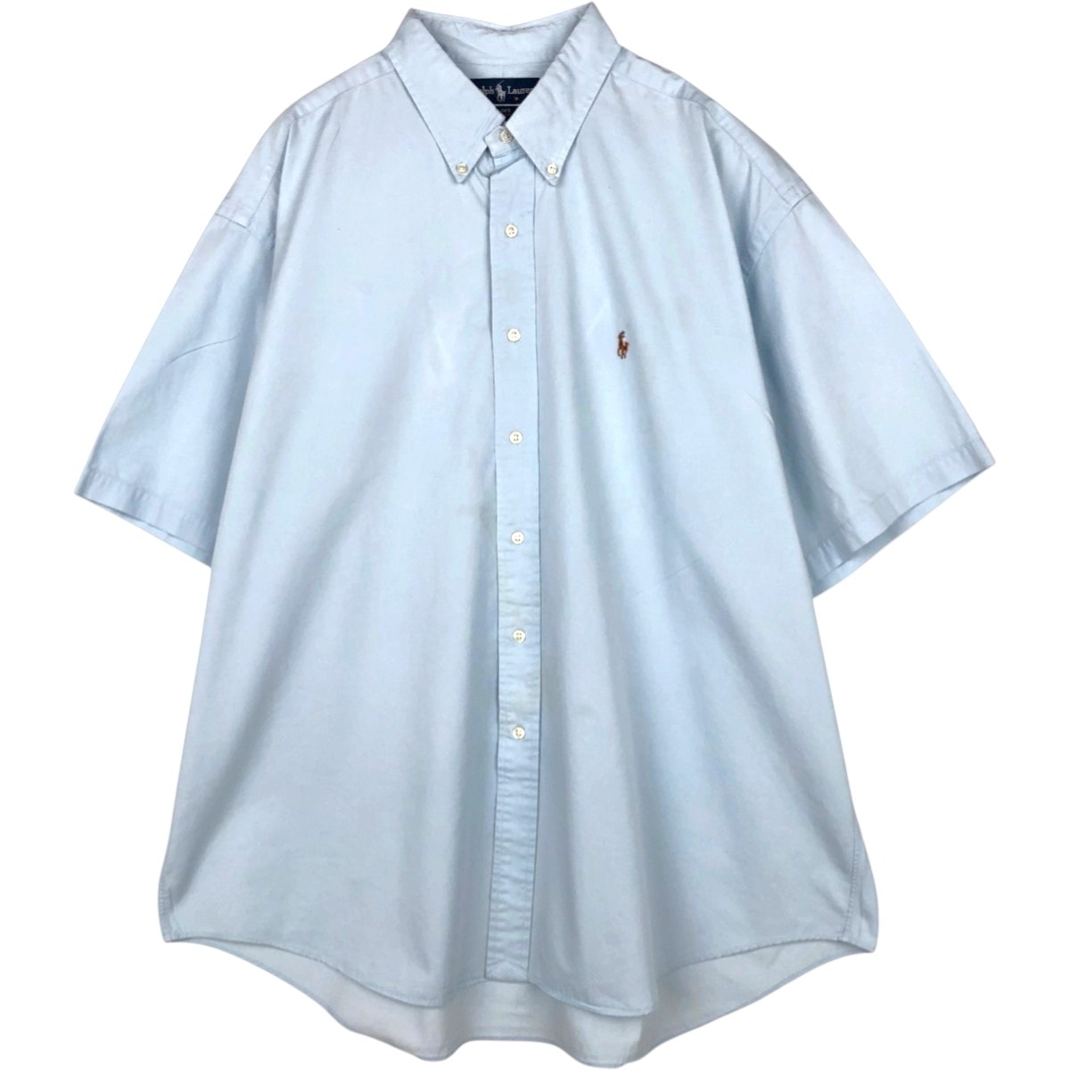 古着 ラルフローレン Ralph Lauren BLAKE 半袖 ボタンダウンシャツ メンズXL相当/eaa674197