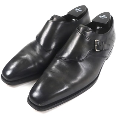 美品 ベルルッティ
レザーシューズ スカーズ スクリット カリグラフィ ブラック系 メンズ 6