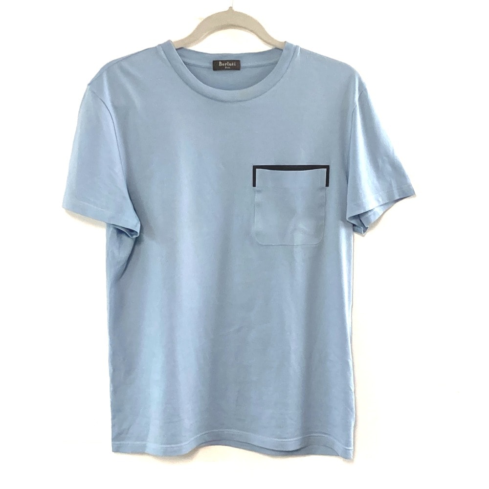 ベルルッティ Berluti ポケット アパレル Tシャツ トップス アパレル 半袖Tシャツ コットン ブルー