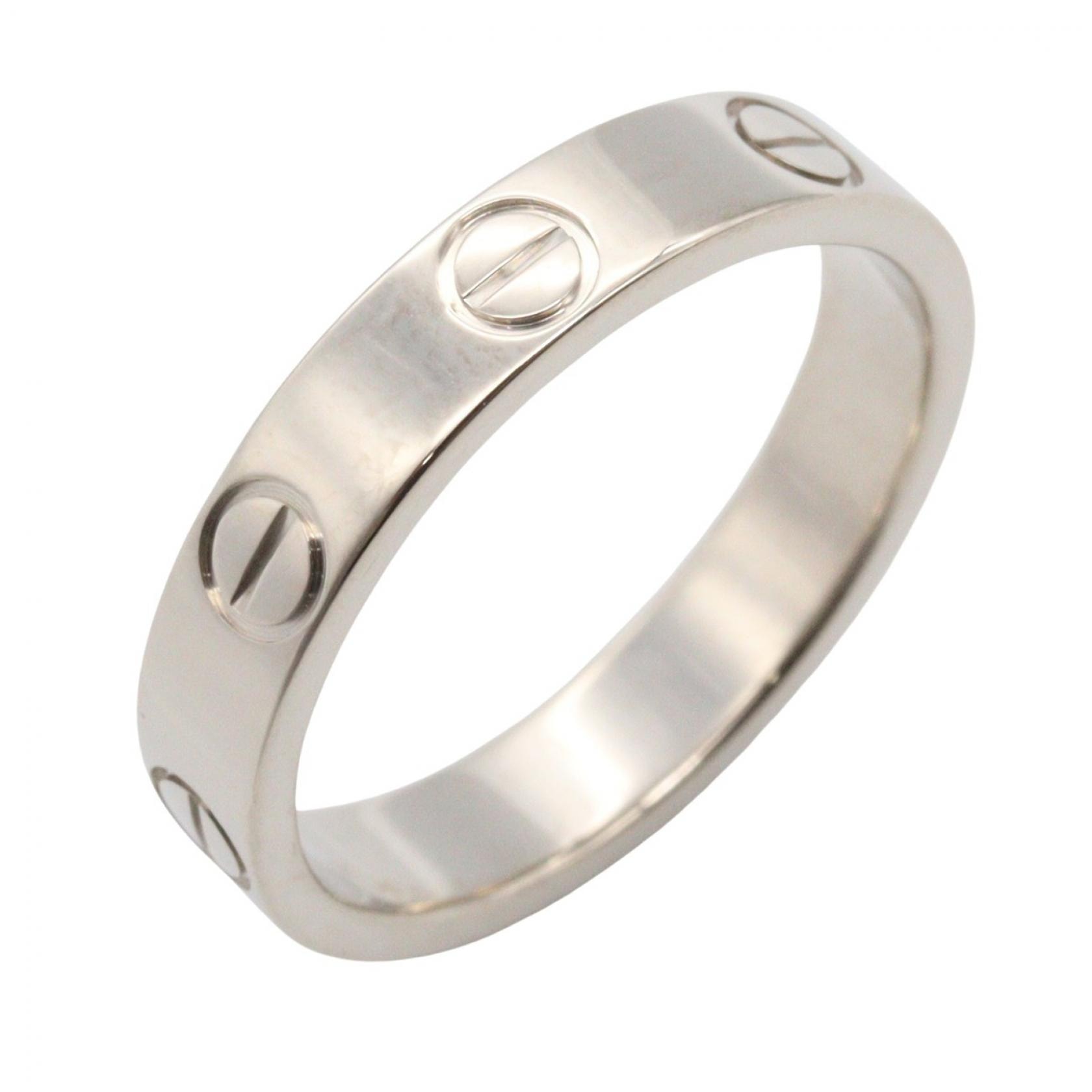 カルティエ CARTIER ミニラブリング リング・指輪 ジュエリー K18WG(ホワイトゴールド) メンズ レディース シルバー系 4085100 【中古】