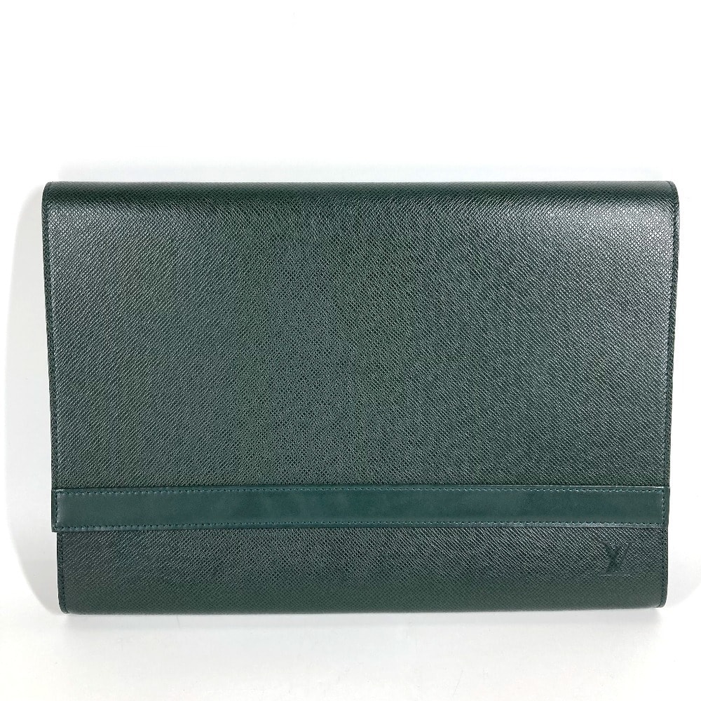 ルイヴィトン LOUIS VUITTON ボルガ M30204 タイガ カバン セカンドバッグ ポーチ フラップ クラッチバッグ タイガレザー エピセア グリーン