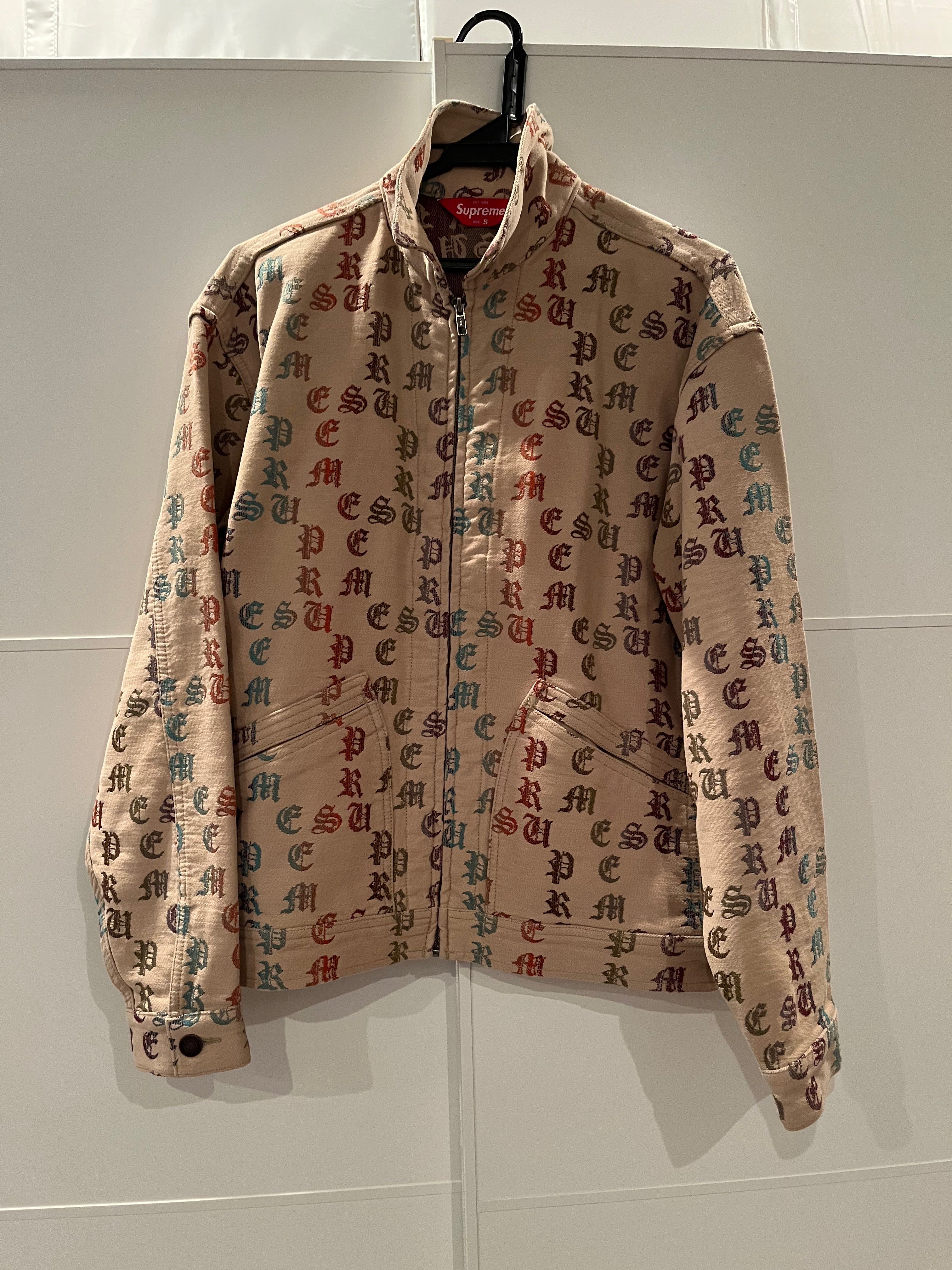 Supreme Gradient Jacquard Denim Work Jacket "Tan"