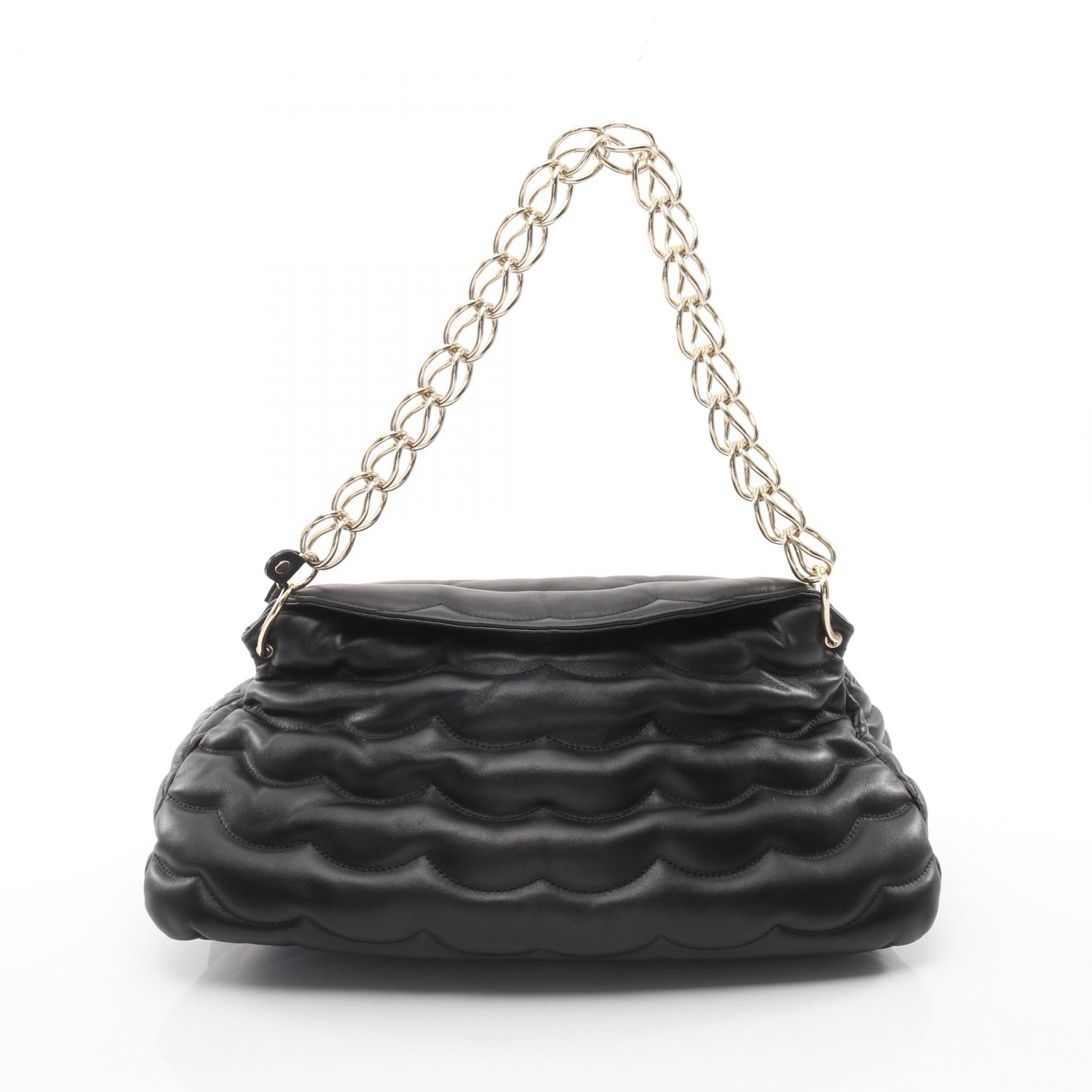 クロエ Chloe JUANA ミディアムバッグ ハンドバッグ バッグ レザー レディース ブラック系 CHC21WS275F55001 【中古】