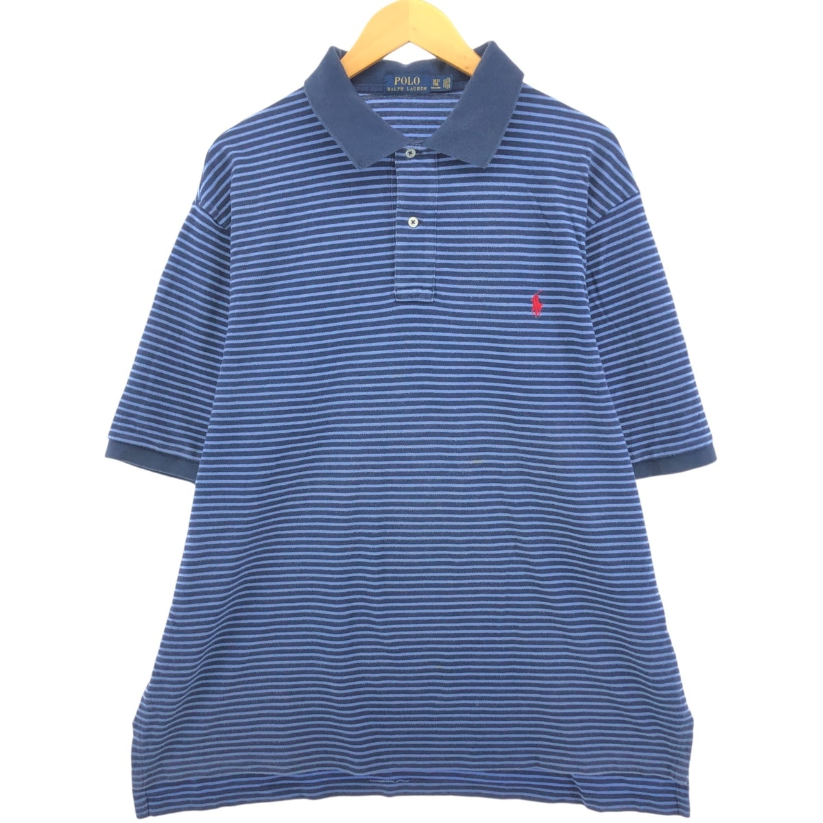 古着 ラルフローレン Ralph Lauren POLO RALPH LAUREN 半袖 ボーダー ポロシャツ メンズXL相当/eaa560901