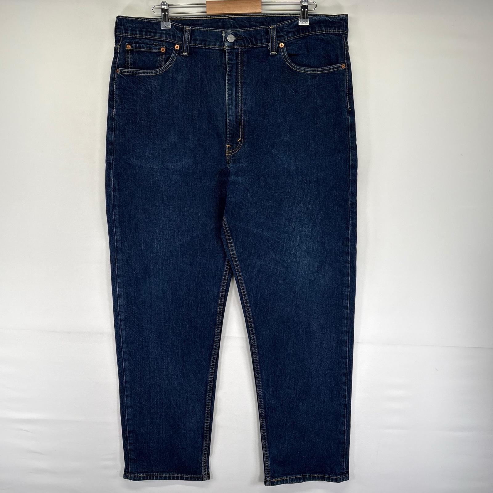 古着 リーバイス Levi's デニム パンツ 550 5ポケット 大きいサイズ ジッパーフライ テーパード W42 L32  ブルー系 メンズ