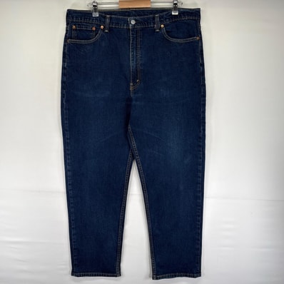 古着 リーバイス Levi's デニム パンツ 550 5ポケット 大きいサイズ ジッパーフライ テーパード W42 L32 ブルー系 メンズ