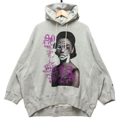 KOLOR カラー C8-C145 Champion リバースウィーブ スウェット パーカー グレー サイズ L 正規品 / 54484