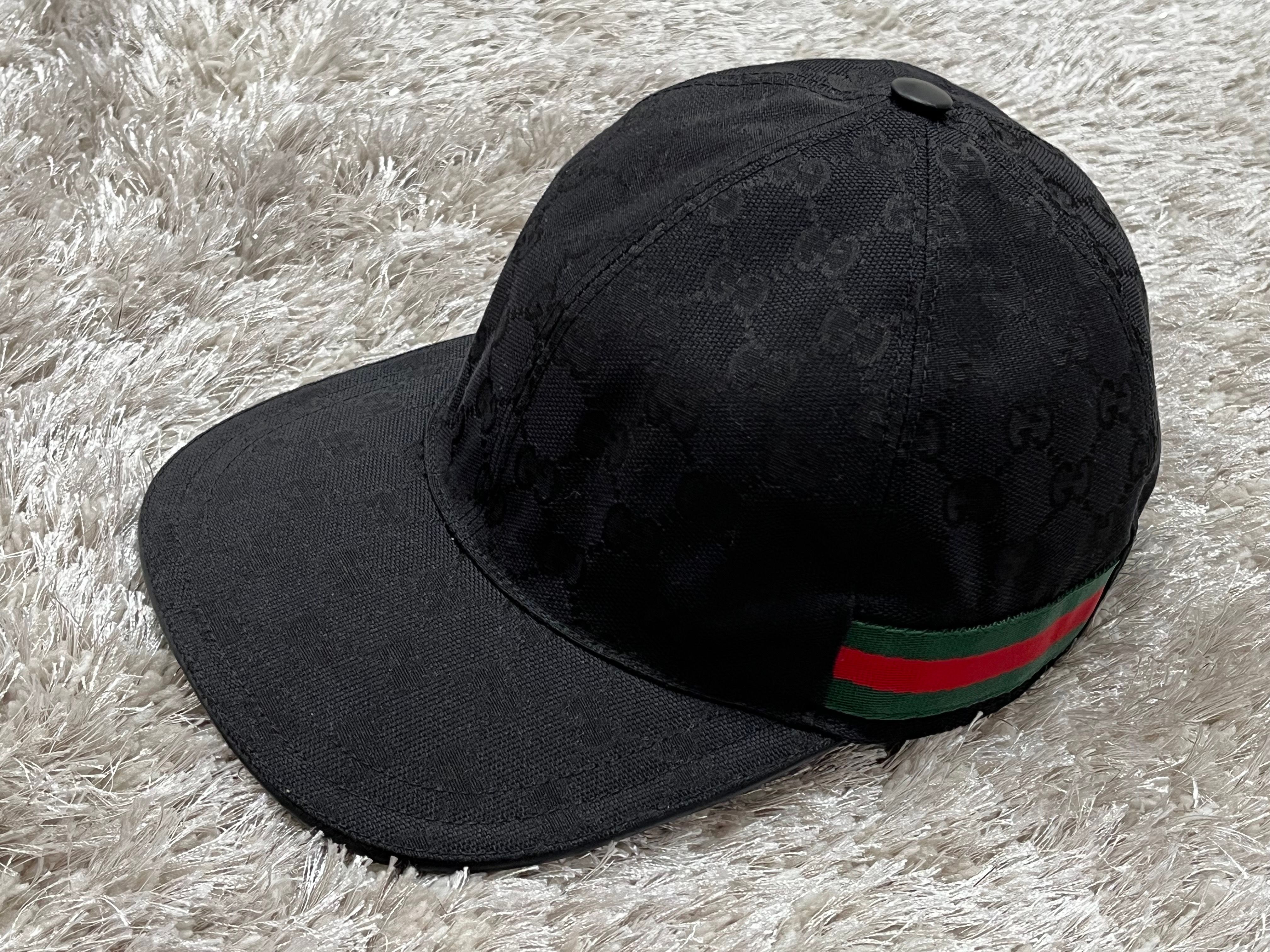 GUCCI Original GG Canvas Baseball Cap "Black"