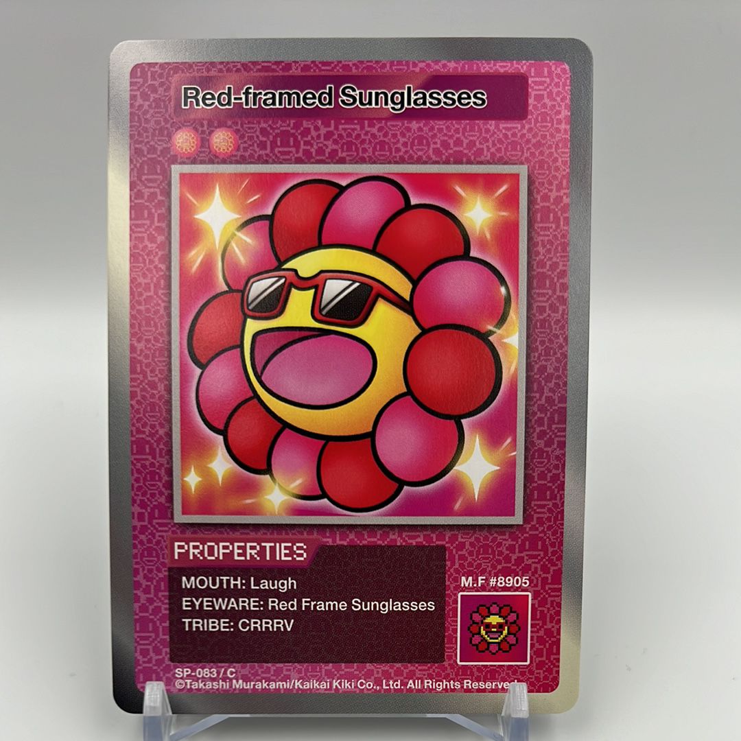 赤フチのサングラス C [SP-083]【英語版】(ムラカミフラワーズ 108フラワーズ)