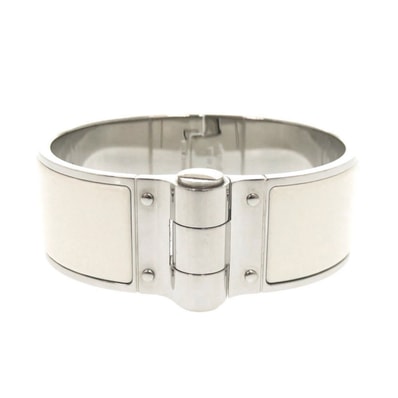 エルメス シャルニエール メタル ホワイト バングル