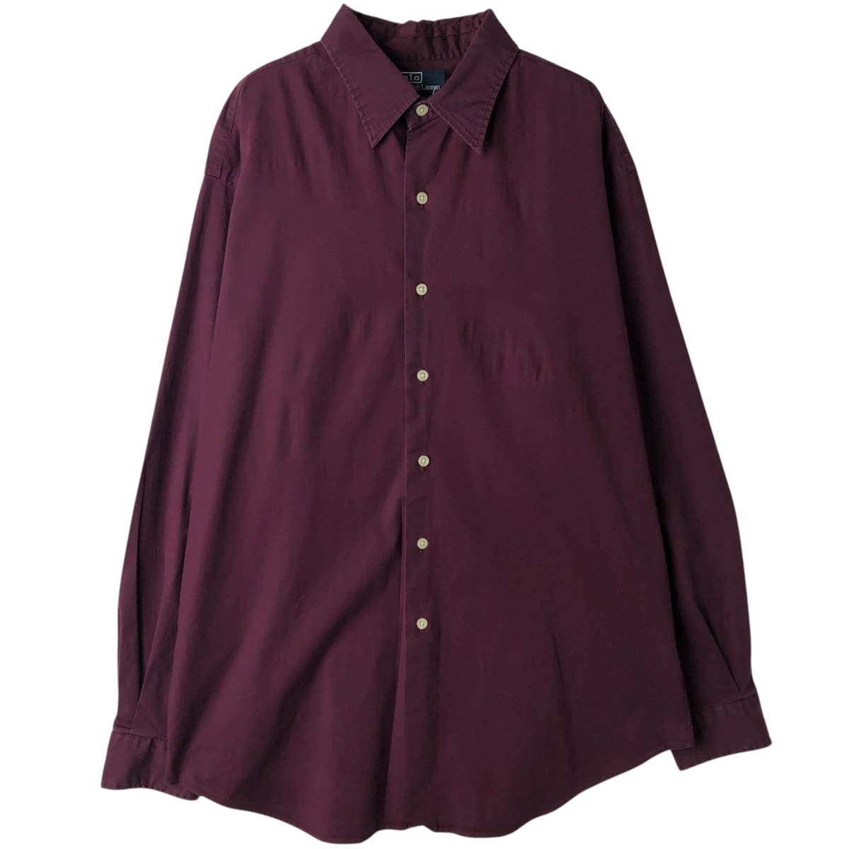 古着 ラルフローレン Ralph Lauren POLO by Ralph Lauren CROSS 長袖 コットンシャツ メンズXL相当/eaa619136