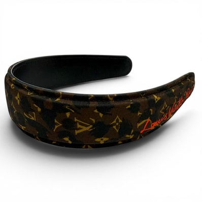 極美品 ルイヴィトン カチューシャ ヘッドバンド LV サファリ M03612