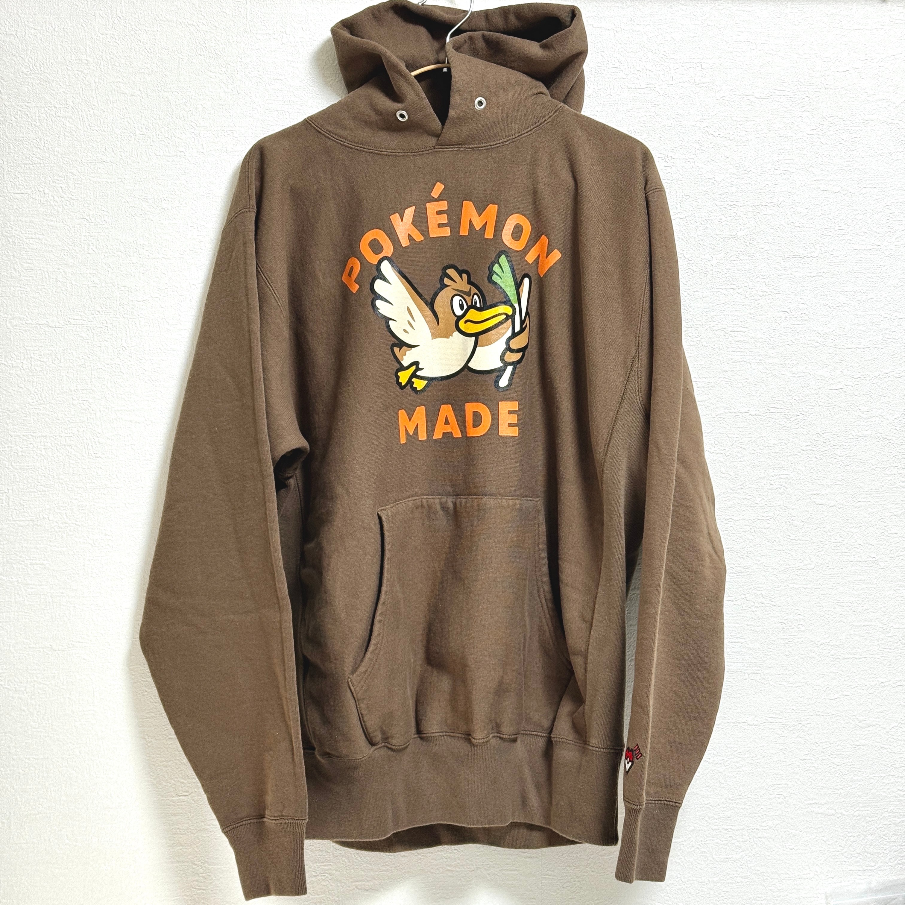 HUMAN MADE x Pokemon Made Heavyweight Hoodie (Kamonegi) "Brown"