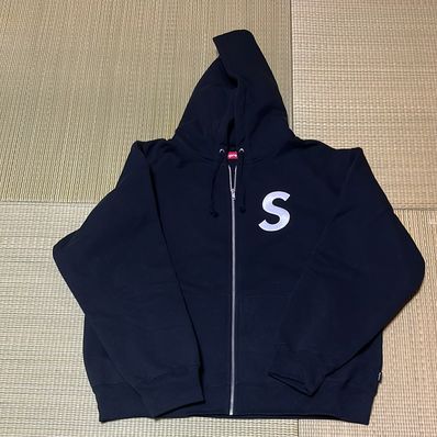 Supreme S Logo Zip Up Hooded Sweatshirt "Black" (FW24)