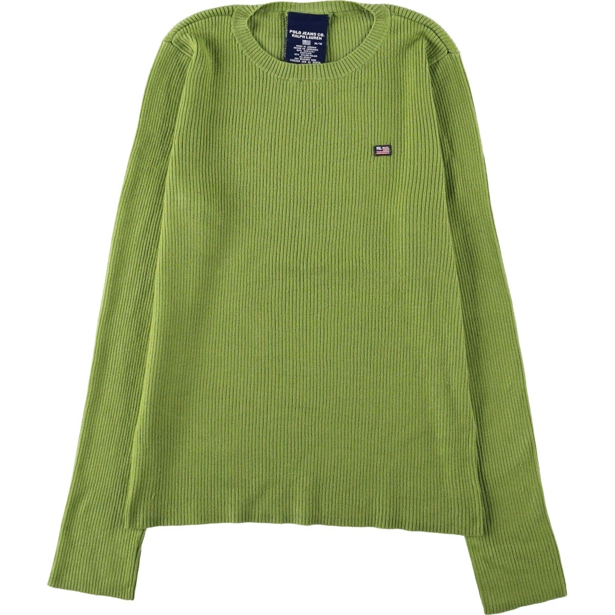 古着 ラルフローレン Ralph Lauren POLO JEANS COMPANY リブ編み アクリルニットセーター レディースM相当/eaa679847