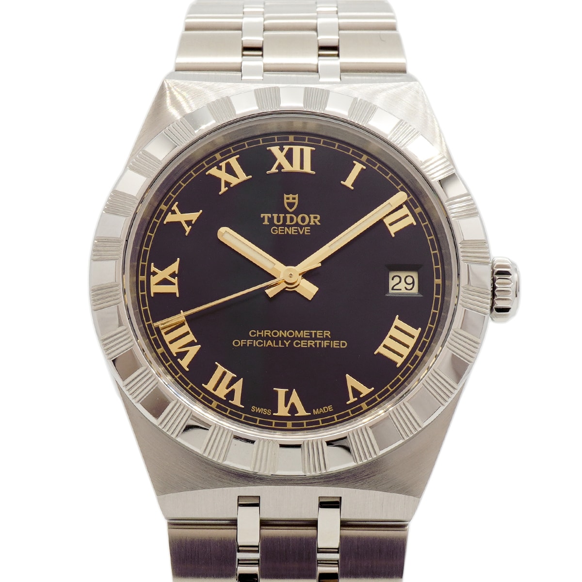 ★最終価格★SALE【6whd0325】チュードル ロイヤル 2836C1A0 黒文字盤【中古】腕時計 メンズ