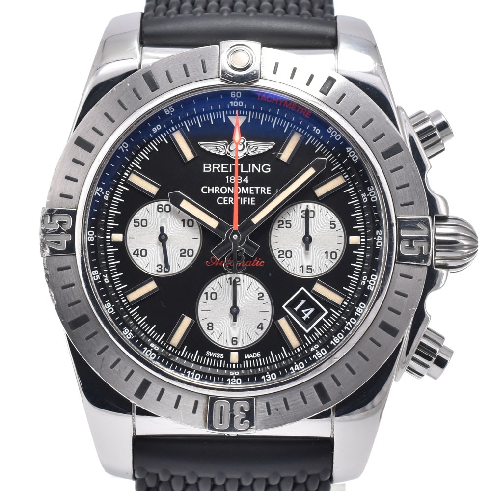 ブライトリング BREITLING AB0115 クロノマット クロノグラフ デイト ブラック 自動巻き メンズ 腕時計 N#151315