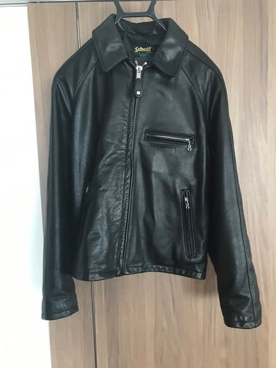 Supreme / Schott Leather Racer Jacket "Black"
