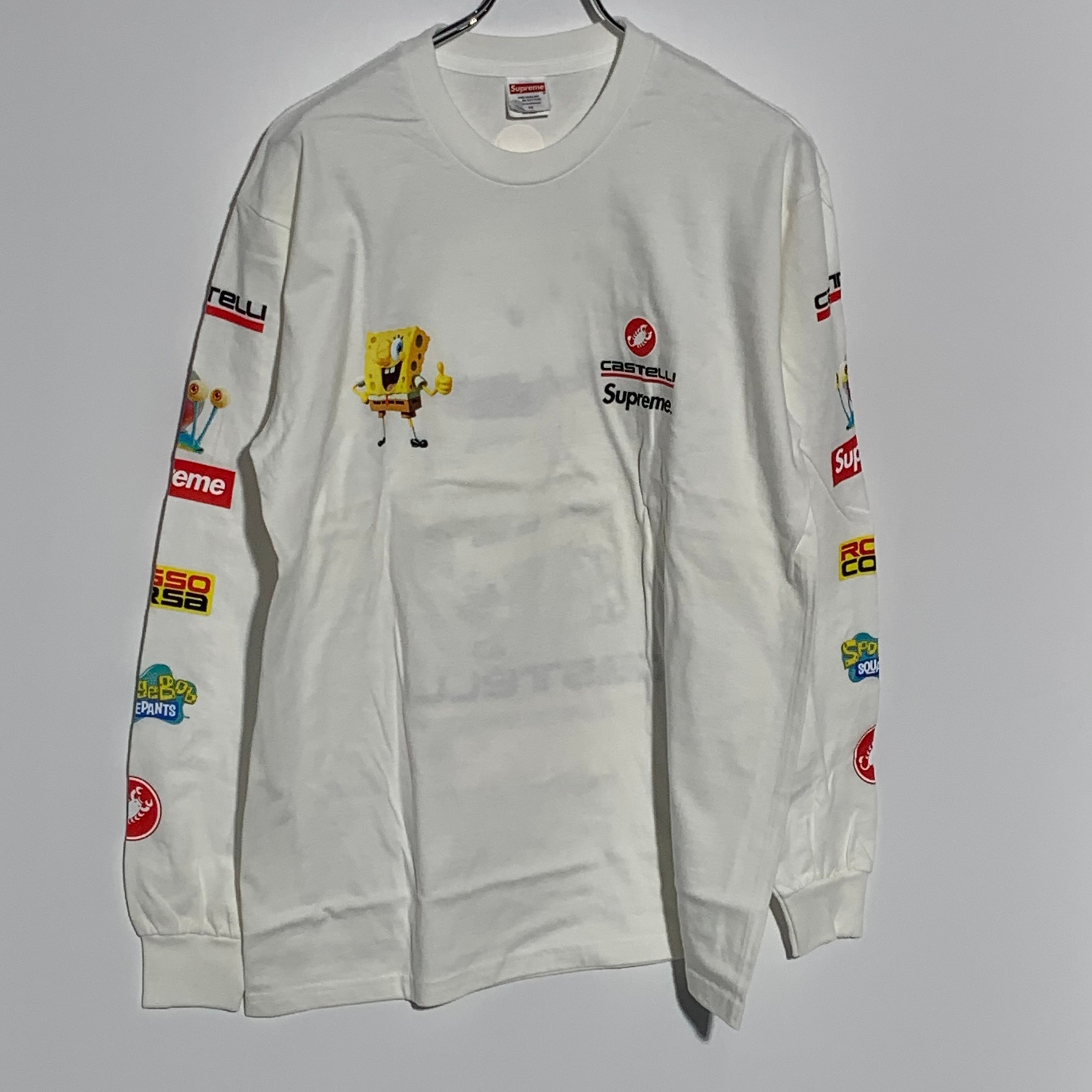 Supreme x SpongeBob Castelli Racing L/S Tee "White"