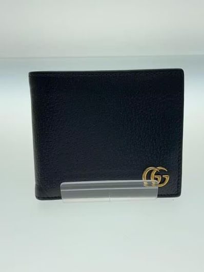 GUCCI GG Marmont Leather Coin Wallet "Black"