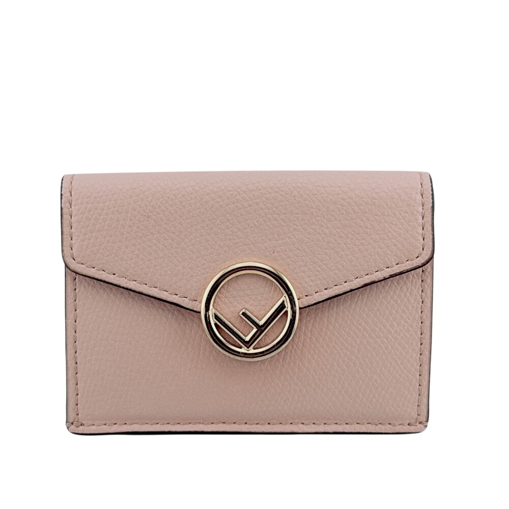 フェンディ FENDI 三つ折り財布 エフ イズ フェンディ(F IS FENDI) コンパクトウォレット Fロゴ シンプル 8M0395 ピンク