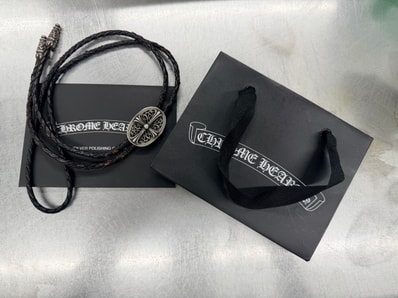 Chrome Hearts Tiny Classic Oval Loop Tie "Silver"