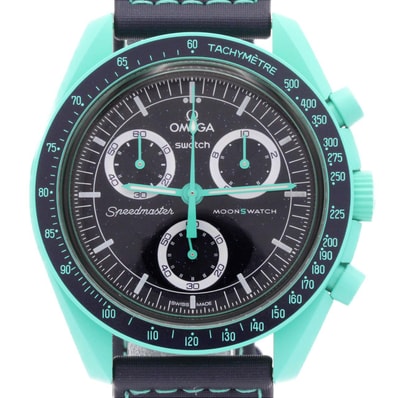 スウォッチ スウォッチxオメガ・ミッションオンアース ポーラーライツ S033L103 バイオセラミック クォーツ