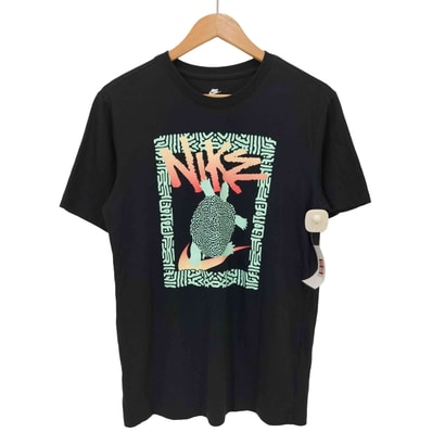 フロントロゴプリント クルーネックTシャツ【1142969318747】