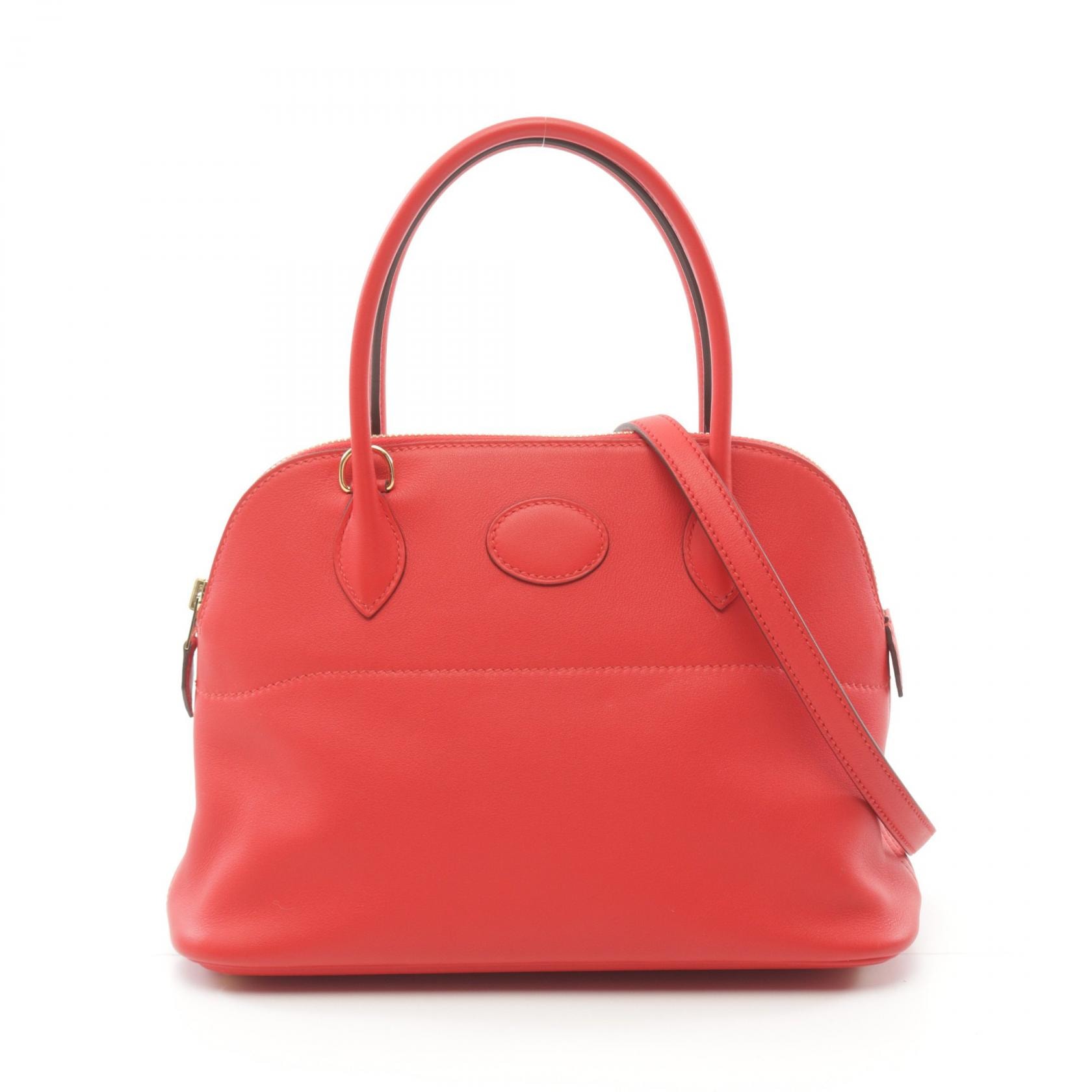 エルメス HERMES ボリード27 ハンドバッグ バッグ ヴォースイフト ヴォースイフト ルージュクー D刻印(2019年製造) レディース レッド系 【中古】