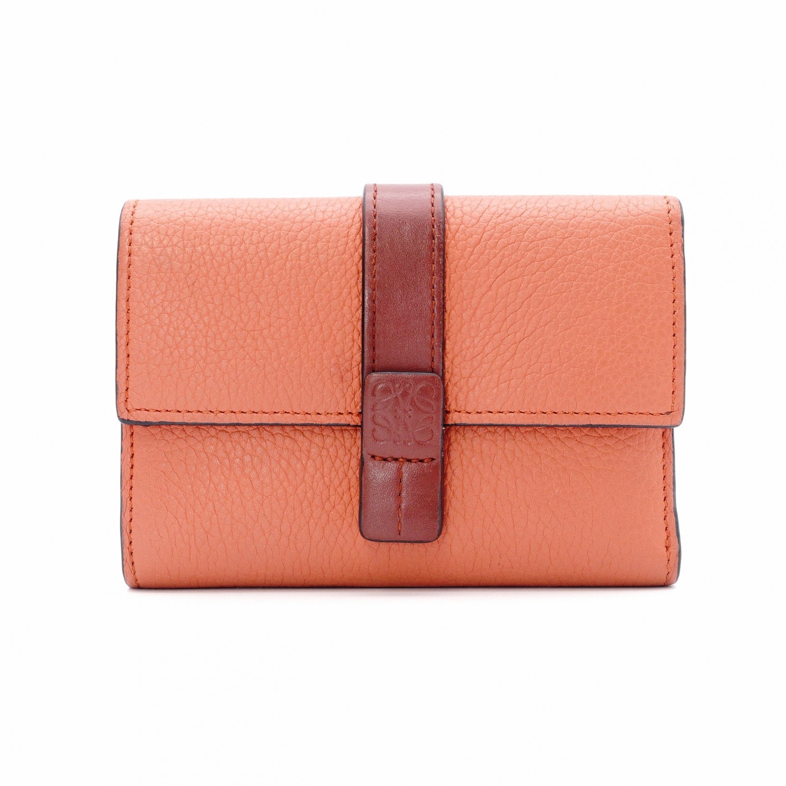 ロエベ スモール バーティカル ウォレット三つ折り財布 レディース