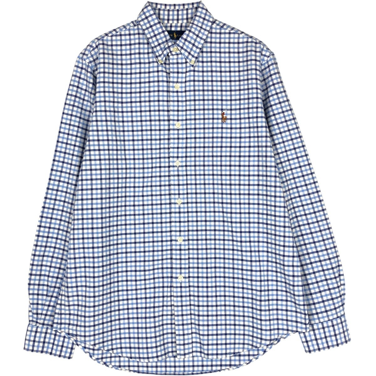 古着 ラルフローレン Ralph Lauren 長袖 ボタンダウンチェックシャツ メンズM相当/eaa662701