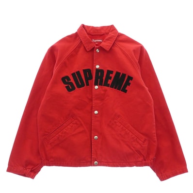 Supreme シュプリーム デニムジャケット 25SS Arc Denim Coaches Jacket デニムジャケット コーチジャケット レッド系 S【中古】