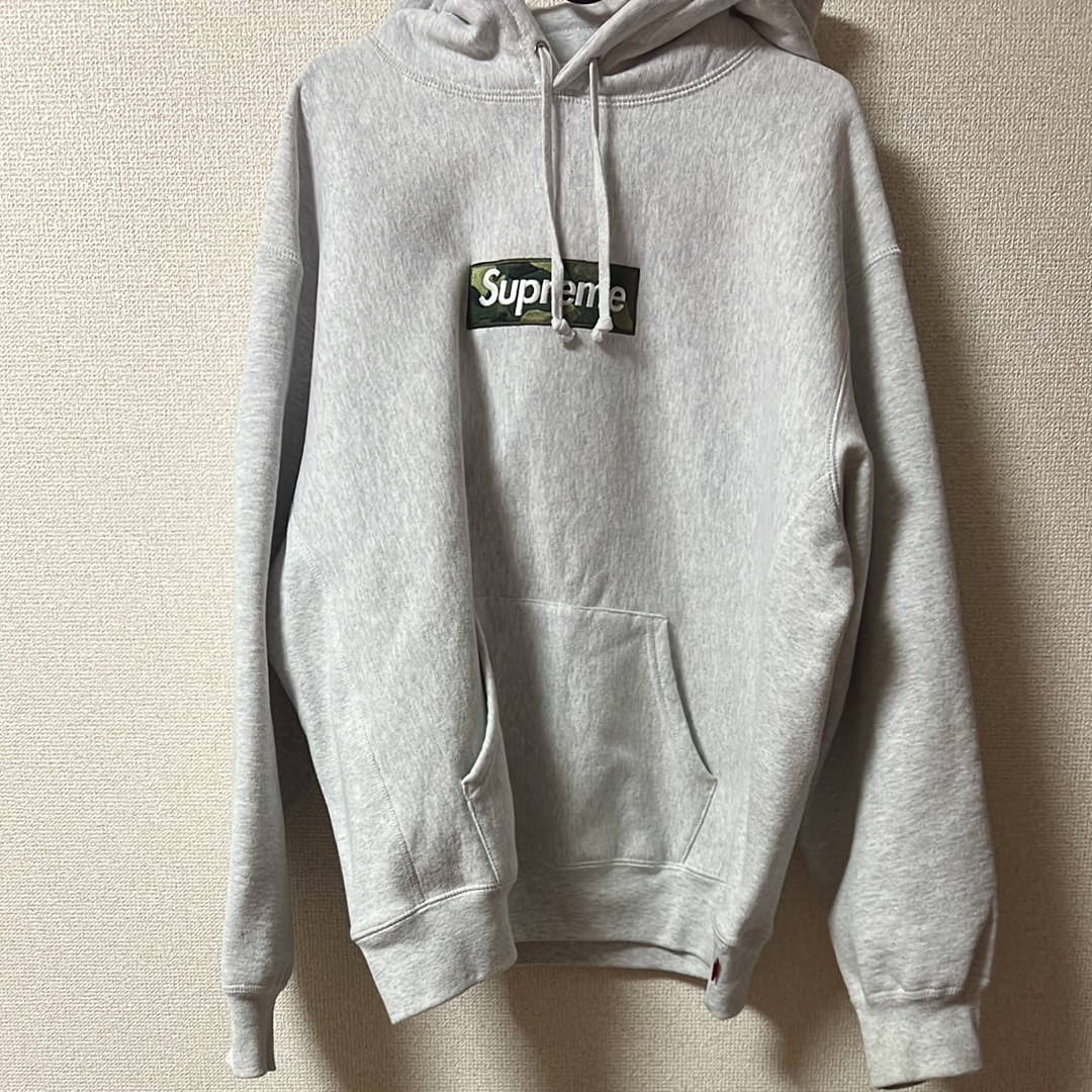 Supreme Box Logo Hooded Sweatshirt "Ash Grey" (23FW)