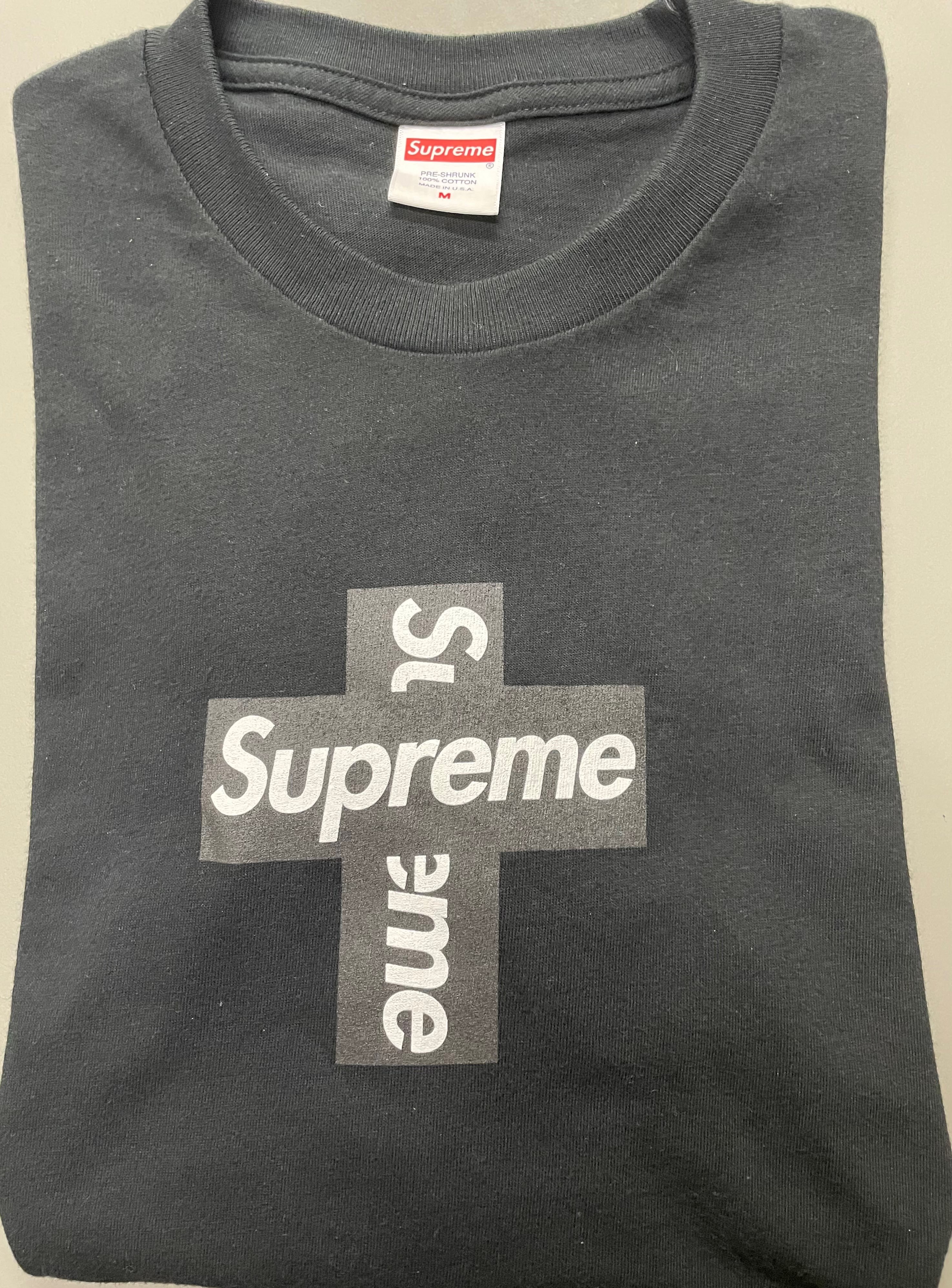 Supreme Cross Box Logo Tee "Black"