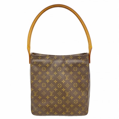 【6dc2876】ルイヴィトン ショルダーバッグ モノグラム ルーピングGM M51145 ブラウン【中古】レディース