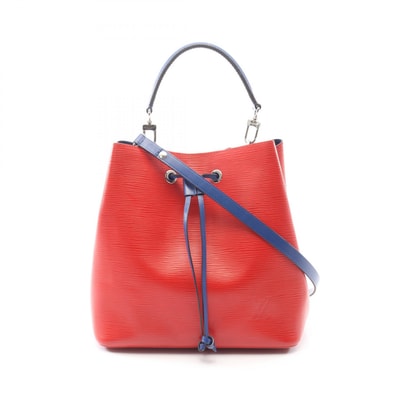 ルイ・ヴィトン LOUIS VUITTON ネオノエ ハンドバッグ バッグ レザー エピ コクリコ レディース レッド系 / ブルー系 M54365 【中古】