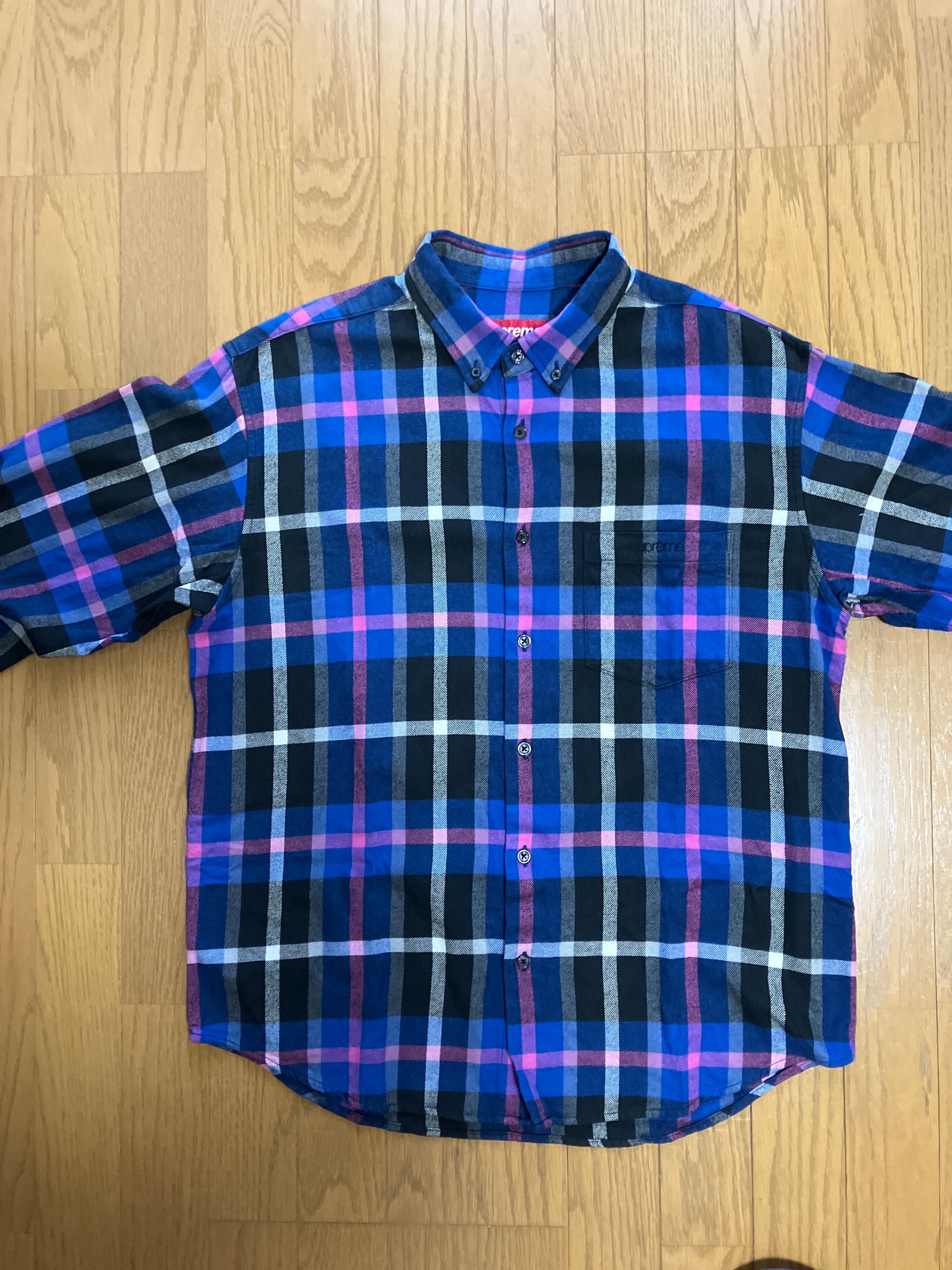 Supreme Plaid Flannel Shirt "Blue" (23FW)